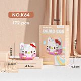  Đồ chơi lắp ráp : Bộ sưu tập mô hình Sanrio Damo Egg Mini Blocks, 6ages+, No. K59,60,61,62,64 