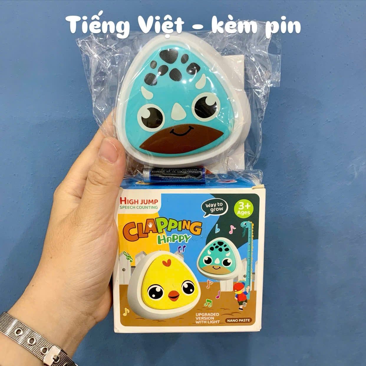  Đồ chơi vận động : Bộ chuông chạm nhảy đếm số Tiếng Anh và Tiếng Việt, đồ chơi vui nhộn tăng chiều cao cho bé 