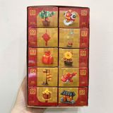  Đồ chơi lắp ráp : Full set 10 mô hình lắp ráp trang trí Tết 10in1, 6ages+, No. 9130 