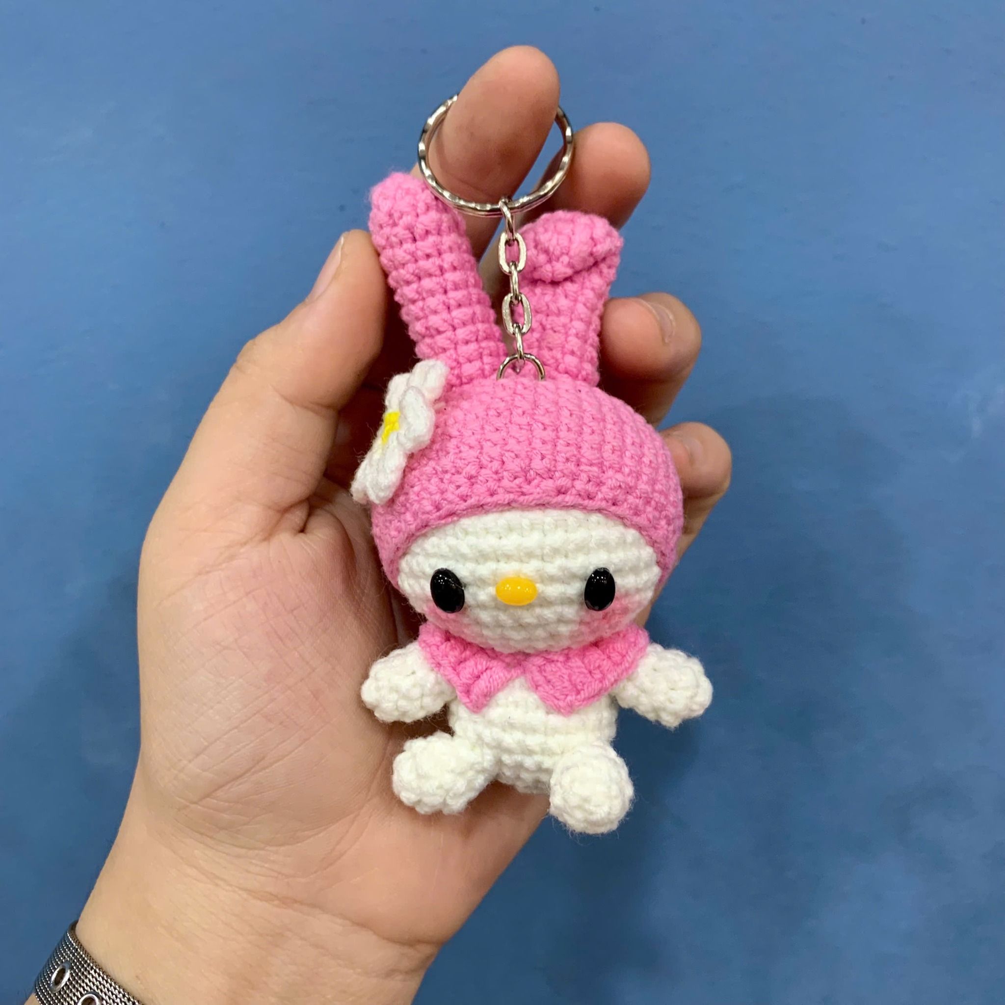  Móc Khóa Len Handmade – Bộ Nhân Vật Sanrio (Kuromi, My Melody, Cinnamoroll) - ẢNH THẬT CỦA SHOP 