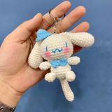 Móc Khóa Len Handmade – Bộ Nhân Vật Sanrio (Kuromi, My Melody, Cinnamoroll) - ẢNH THẬT CỦA SHOP 