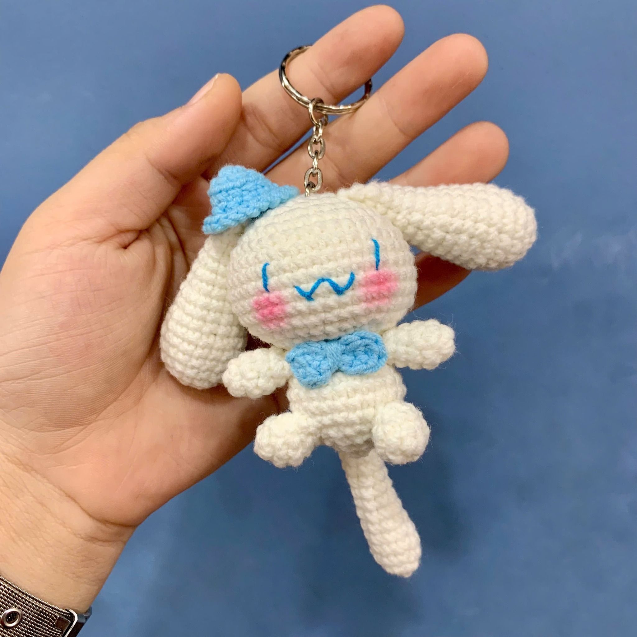  Móc Khóa Len Handmade – Bộ Nhân Vật Sanrio (Kuromi, My Melody, Cinnamoroll) - ẢNH THẬT CỦA SHOP 