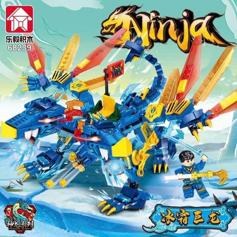  Đồ chơi lắp ráp : Bộ 4 mẫu lắp ráp Rồng biến hình, 6ages+, No. 68236, 68237, 68238, 68239 
