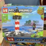  Đồ chơi lắp ráp : Bộ sưu tập nhiều mẫu Minecraft sáng tạo, 3ages, No. MG661, MG805, MG1252, MG1133, MG1351 