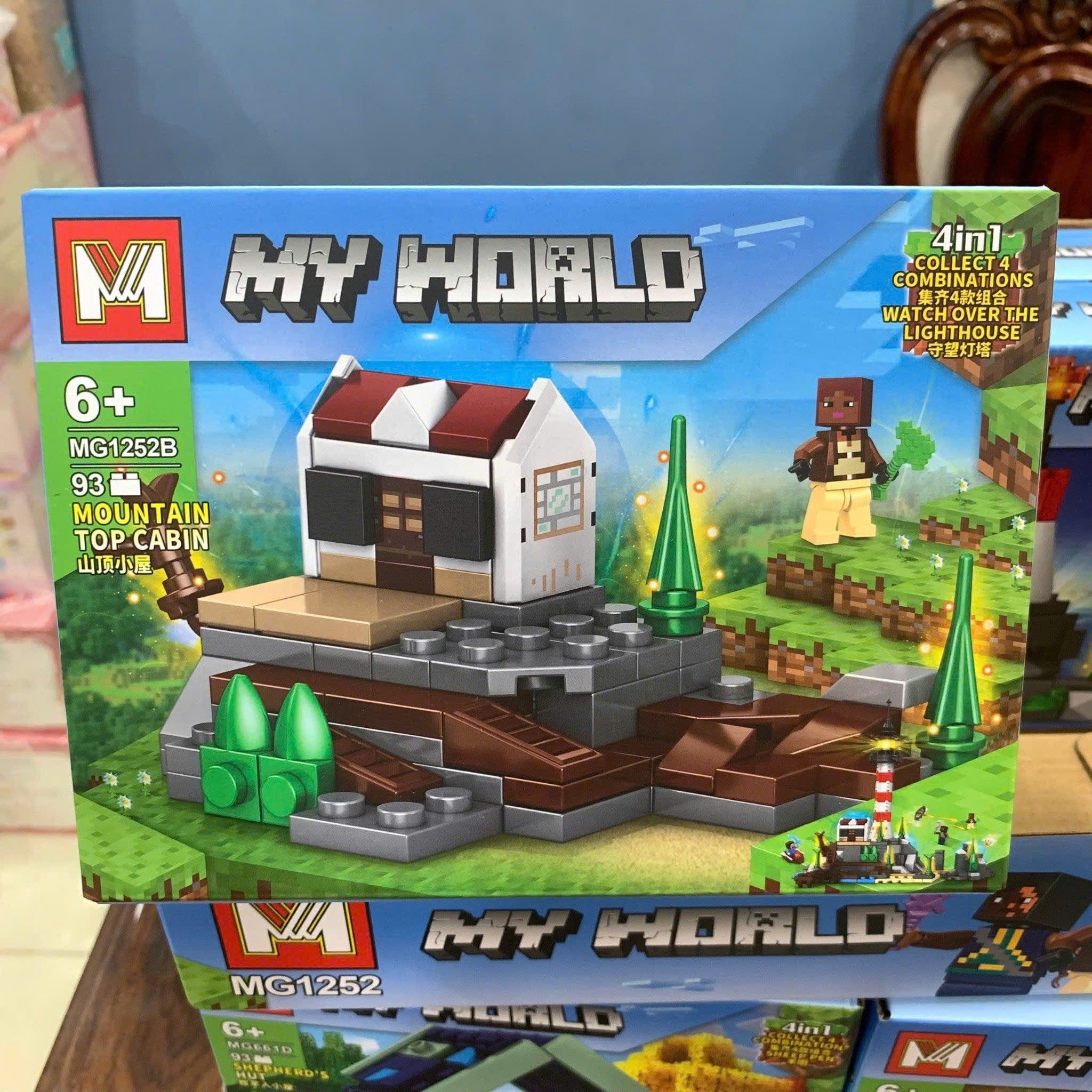  Đồ chơi lắp ráp : Bộ sưu tập nhiều mẫu Minecraft sáng tạo, 3ages, No. MG661, MG805, MG1252, MG1133, MG1351 