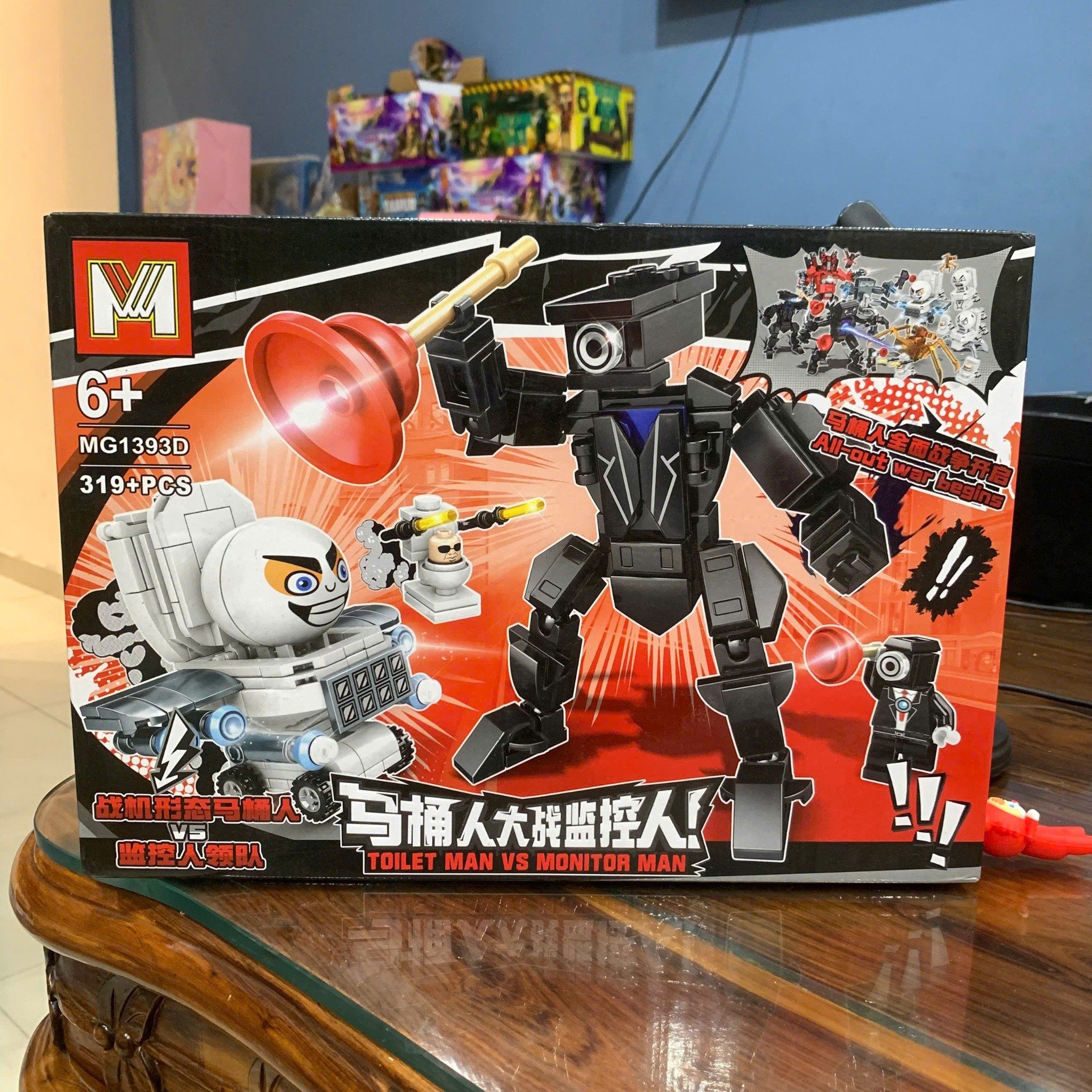  Đồ chơi lắp ráp : Bộ sưu tập SKIBIDI Can you survive 6Ages+ 470 mảnh ghép (4in1) 10 mẫu robot 