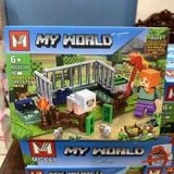  Đồ chơi lắp ráp : Bộ sưu tập nhiều mẫu Minecraft sáng tạo, 3ages, No. MG661, MG805, MG1252, MG1133, MG1351 
