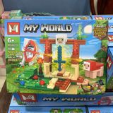  Đồ chơi lắp ráp : Bộ sưu tập nhiều mẫu Minecraft sáng tạo, 3ages, No. MG661, MG805, MG1252, MG1133, MG1351 
