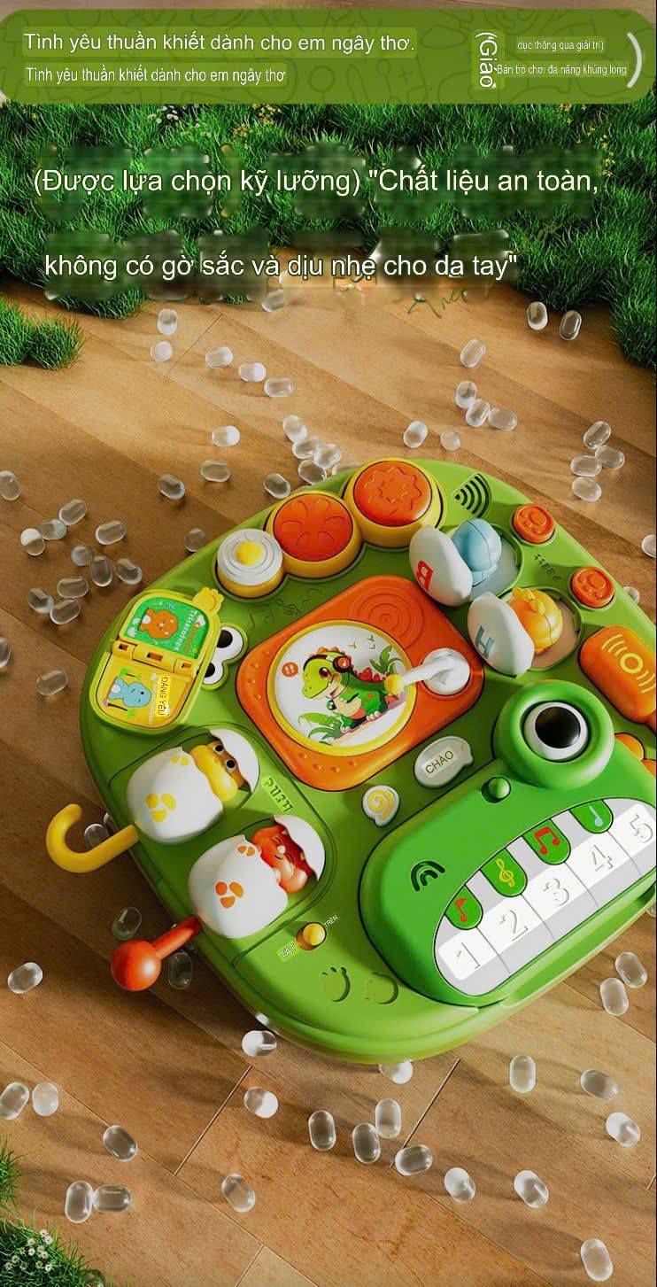  Đồ chơi vận động : BÀN ĐỒ CHƠI ĐA NĂNG PUZZLE BUSY BOARD – KHỦNG LONG (18M+), No. 59026 