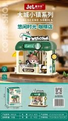  Đồ chơi lắp ráp : Bộ mô hình Cửa Hàng Mini – Coffee Shop / Book Shop (Có Đèn), đồ chơi nhập vai cho bé, 8ages+ No. 0421A, 0422A 