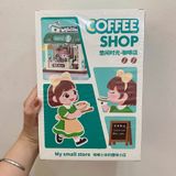  Đồ chơi lắp ráp : Bộ mô hình Cửa Hàng Mini – Coffee Shop / Book Shop (Có Đèn), đồ chơi nhập vai cho bé, 8ages+ No. 0421A, 0422A 