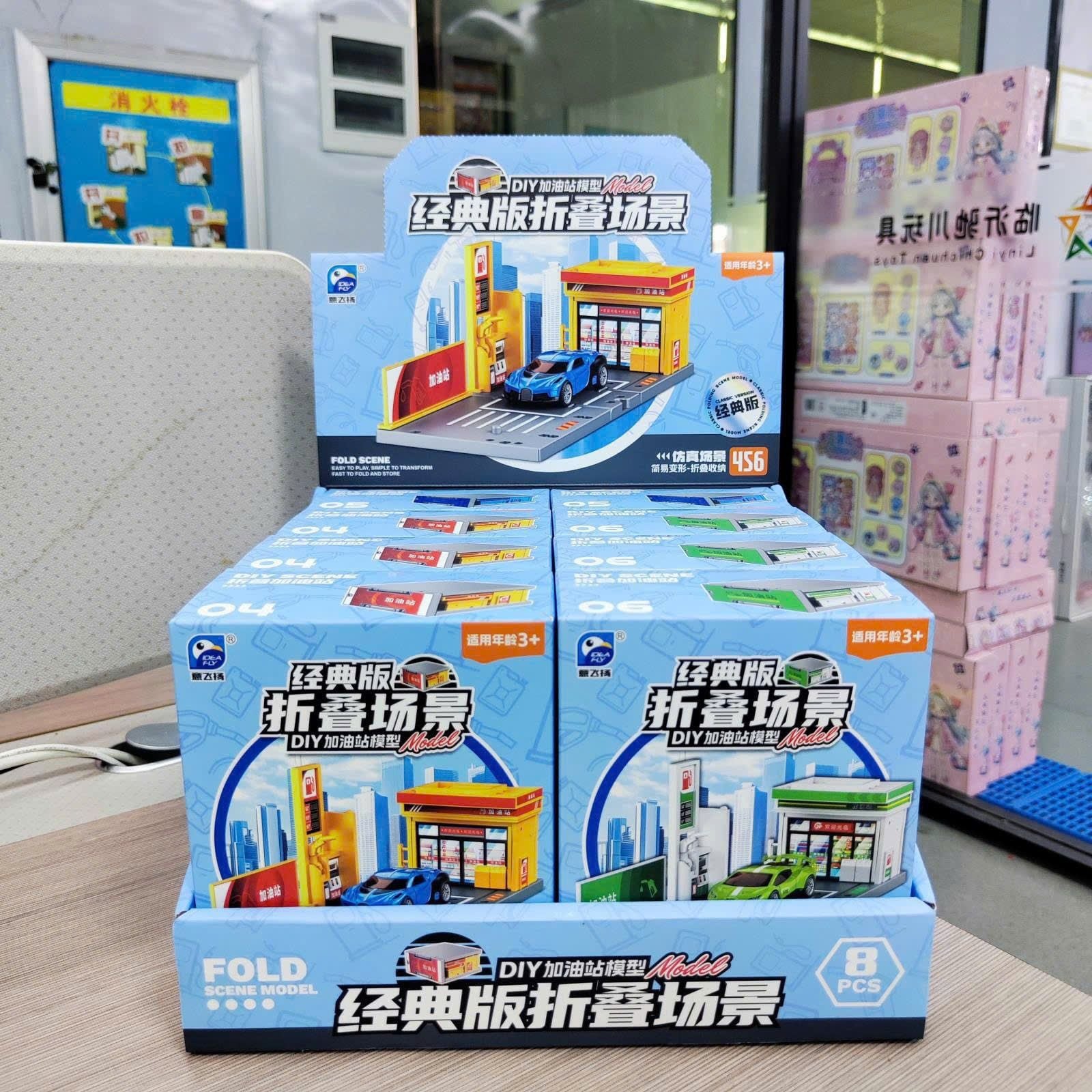  Đồ chơi lắp ráp : BỘ ĐỒ CHƠI MÔ HÌNH THÀNH PHỐ GẬP GỌN DIY – KÈM XE, 3ages+, No. 91702, 91703, 91704 