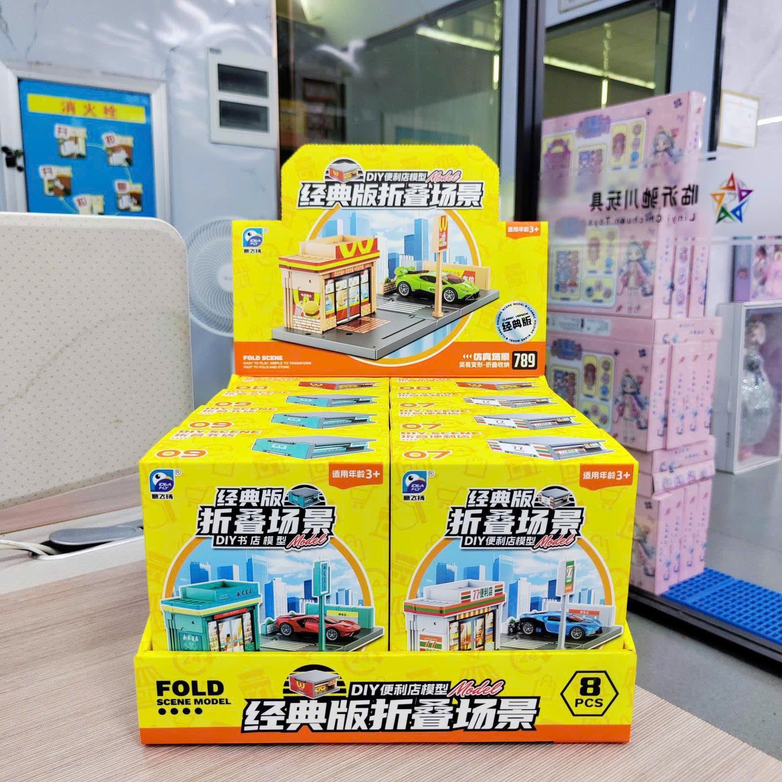  Đồ chơi lắp ráp : BỘ ĐỒ CHƠI MÔ HÌNH THÀNH PHỐ GẬP GỌN DIY – KÈM XE, 3ages+, No. 91702, 91703, 91704 
