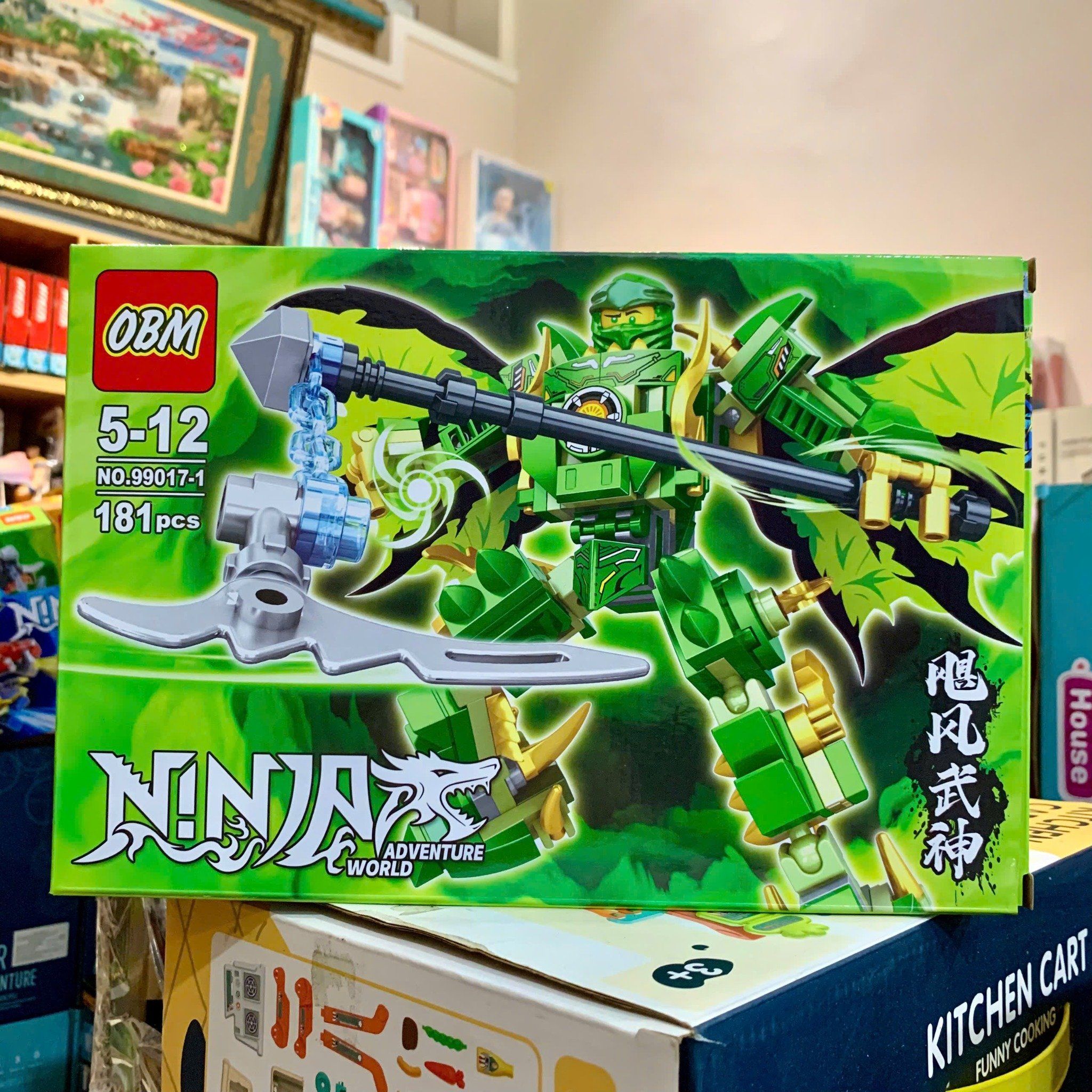  Đồ chơi mô hình : Bộ lắp ráp Robot Ninja OBM, 179-190pcs, 6ages+, No. 99017 