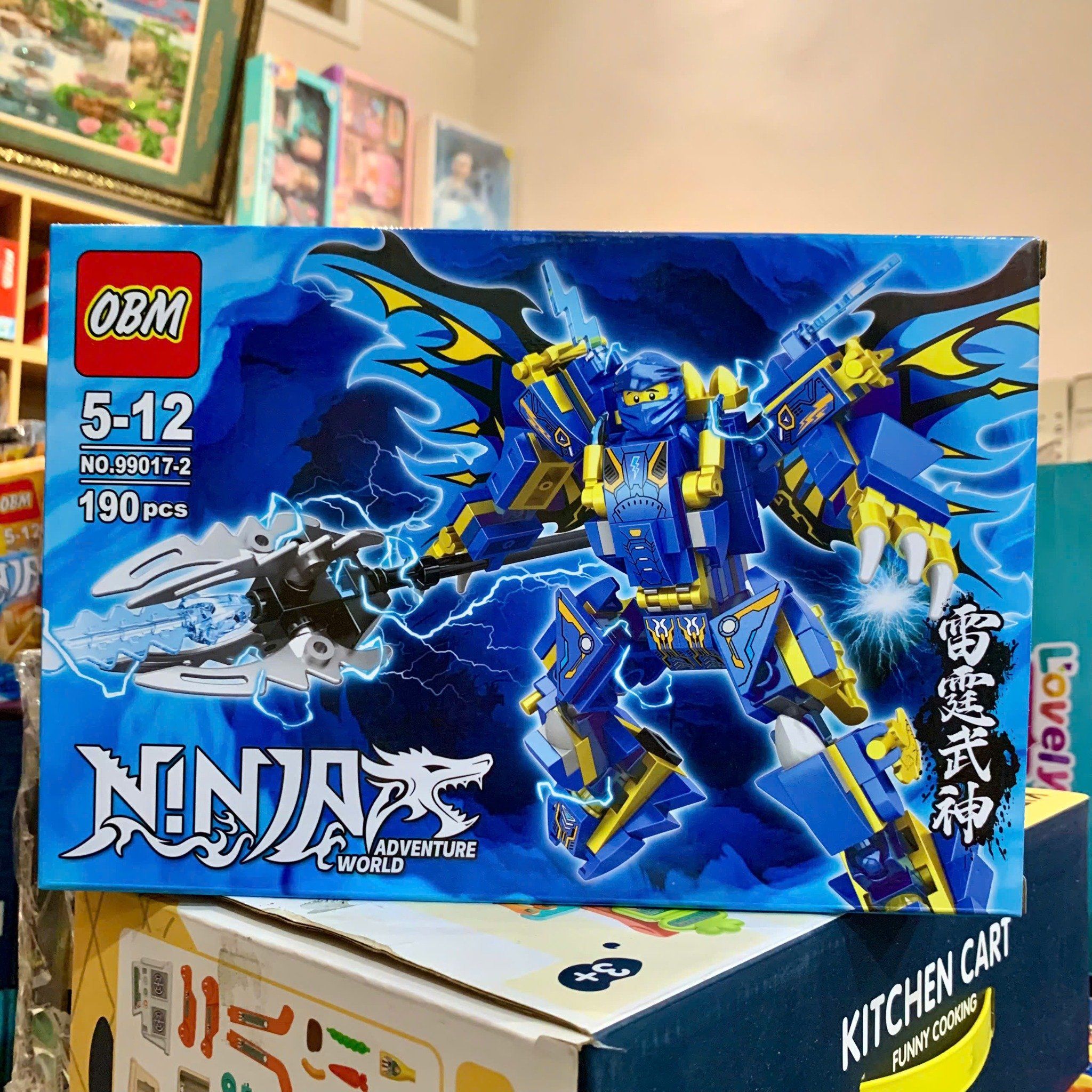  Đồ chơi mô hình : Bộ lắp ráp Robot Ninja OBM, 179-190pcs, 6ages+, No. 99017 