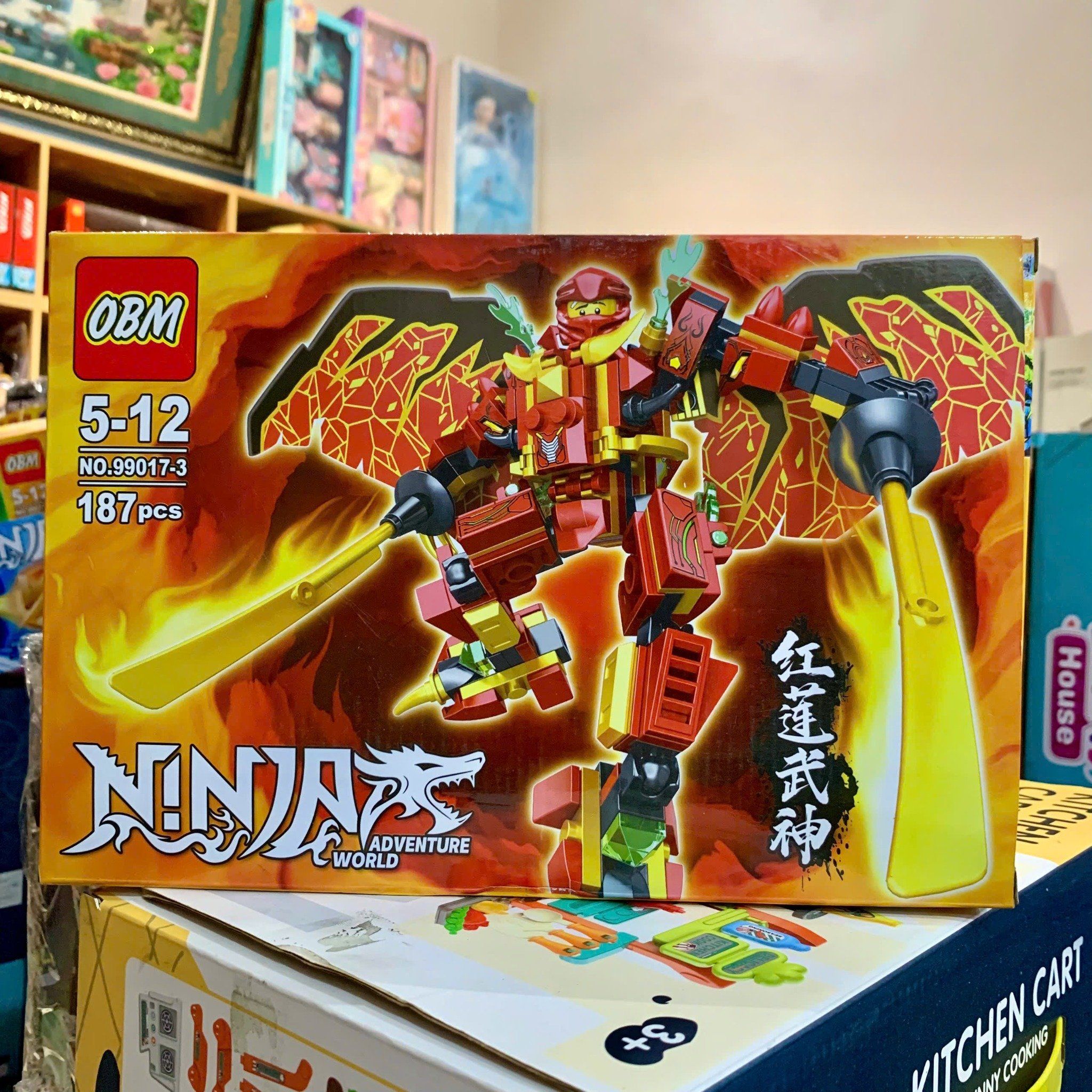  Đồ chơi mô hình : Bộ lắp ráp Robot Ninja OBM, 179-190pcs, 6ages+, No. 99017 
