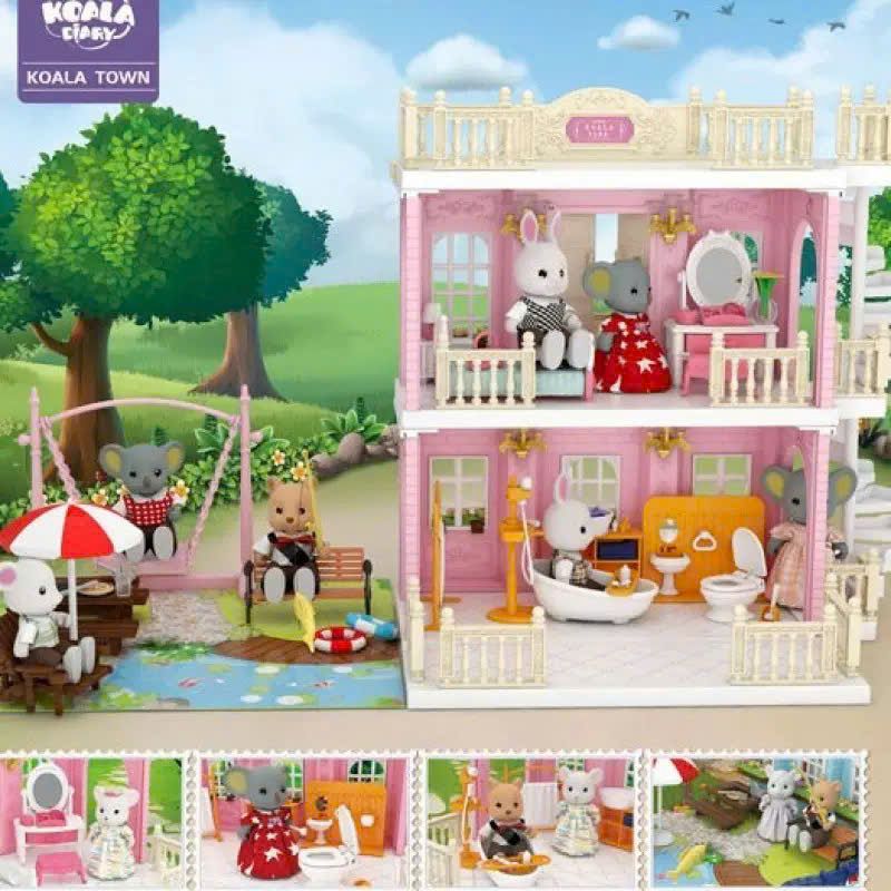  Đồ chơi nhập vai : Nội Thất Nhà Gấu Koala “Koala Diary – Bedroom & Bathroom / Koala Town”, 3ages+, No. FDE87611 