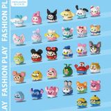  Đồ chơi lắp ráp : Bộ sưu tập mô hình Sanrio Damo Egg Mini Blocks, 6ages+, No. K59,60,61,62,64 