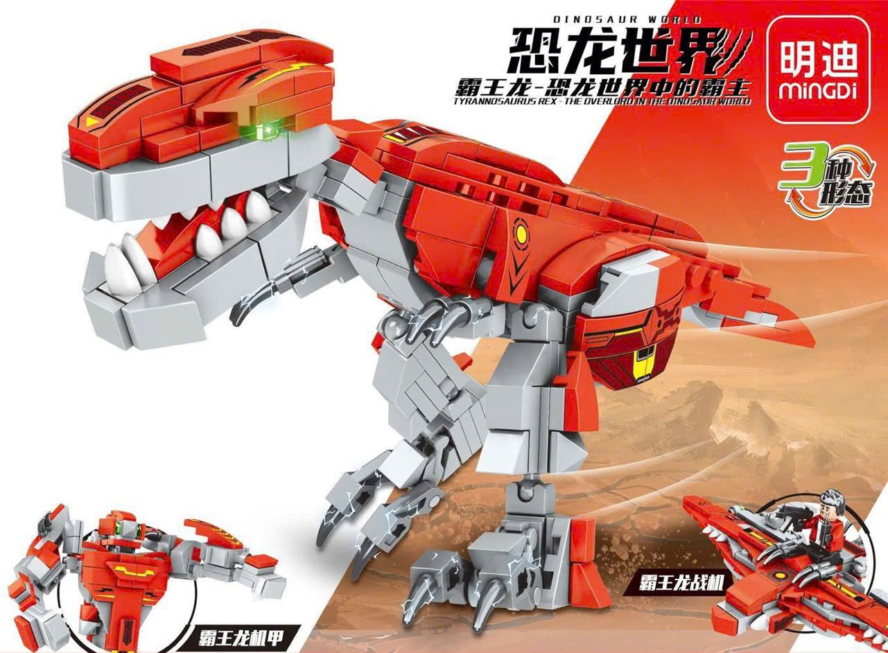  Đồ chơi lắp ráp : Bộ mô hình Khủng Long T-REX 3IN1, 303pcs, 6ages+, No. 10081 