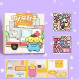  Đồ chơi Sticker Nam Châm Hoạt Hình Sanrio, Capybara, No. WH-AJS01, XXX-193, CLA-004 