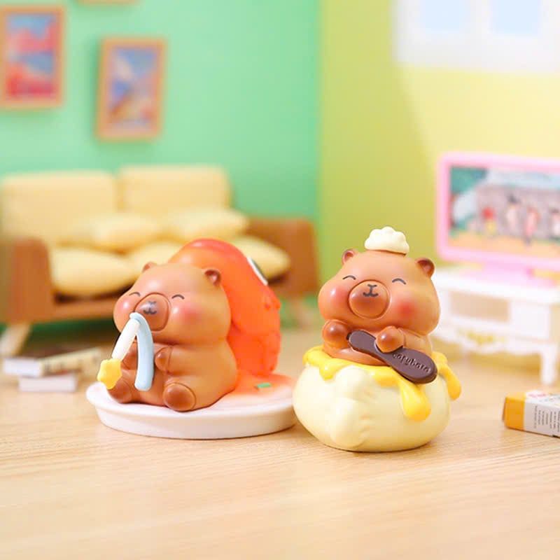  BLINDBOX CAPYBARA : Mô hình Capybara và những món ăn ngon, 15ages+, No. BB3053 