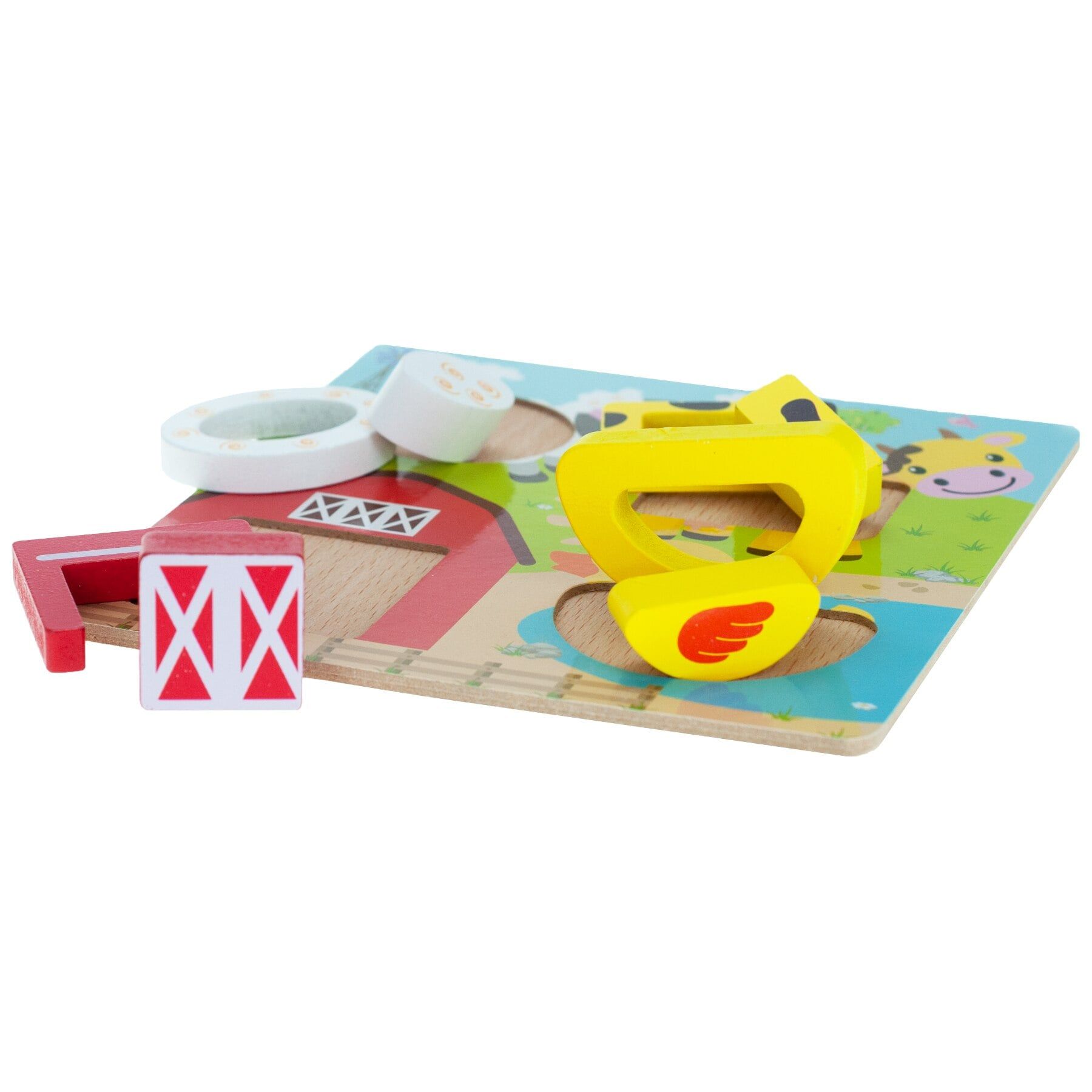  Đồ chơi gỗ : Bộ đồ chơi xếp hình gỗ vui nhộn, 3age+, No. 93167 