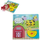  Đồ chơi gỗ : Bộ đồ chơi xếp hình gỗ vui nhộn, 3age+, No. 93167 