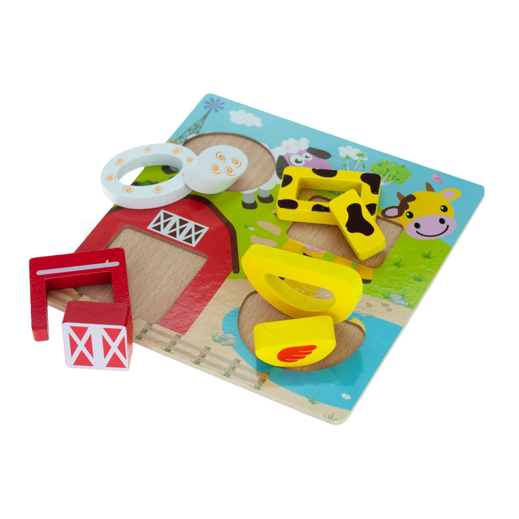  Đồ chơi gỗ : Bộ đồ chơi xếp hình gỗ vui nhộn, 3age+, No. 93167 