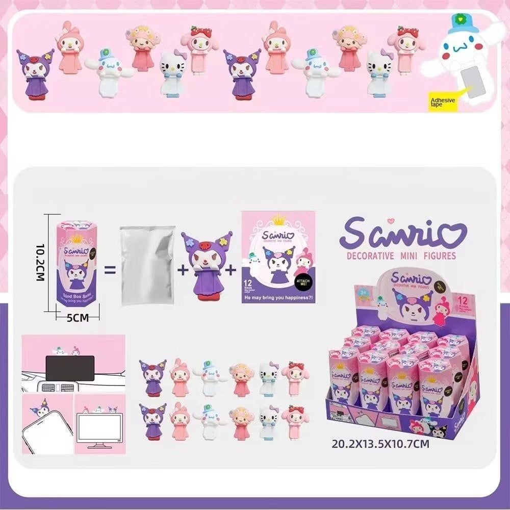  Đồ chơi mô hình : FULL SET 12 box bộ sưu tập mô hình Sonny Angel, phụ kiện gắn điện thoại, laptop siêu đáng yêu 