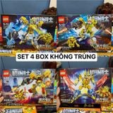  Đồ chơi lắp ráp : Bộ sưu tập mô hình robot biến hình (8b lớn/lốc), 6ages+, No. 9102, 99017, 9098, YZ7125, 99307, 9046 