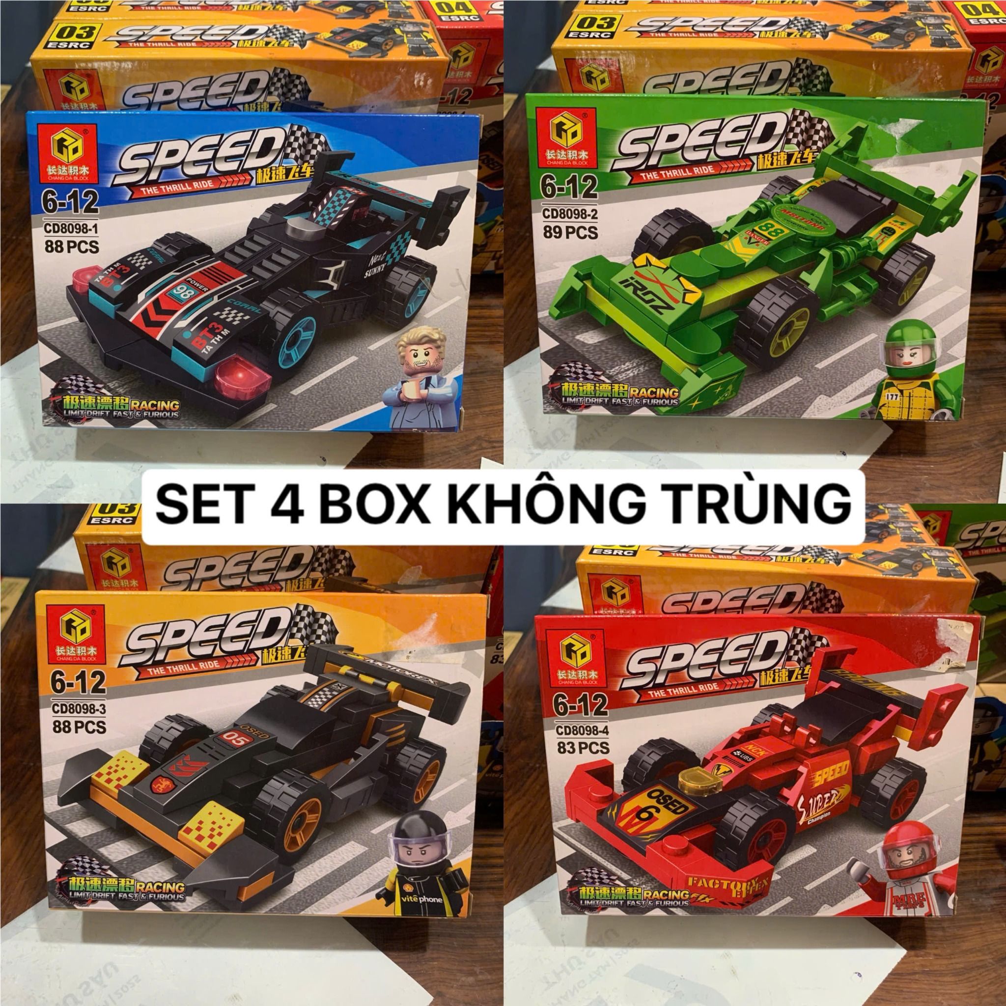  Đồ chơi lắp ráp : Bộ sưu tập nhiều mẫu mô hình cho bé (8b nhỏ/lốc), 5-12ages+, No. 9007, 9013, 99257, 99305, 0805, D588, YZ7139, CD8098, 99999, K217, CD8096, CD8138, 99233 