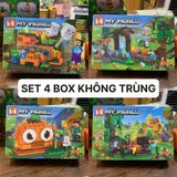  Đồ chơi lắp ráp : Bộ sưu tập nhiều mẫu Minecraft sáng tạo, 3ages, No. MG661, MG805, MG1252, MG1133, MG1351 