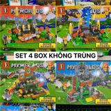  Đồ chơi lắp ráp : Bộ sưu tập nhiều mẫu Minecraft sáng tạo, 3ages, No. 66067, 66068, 66071, 470, D812-20, YZ7238-40 