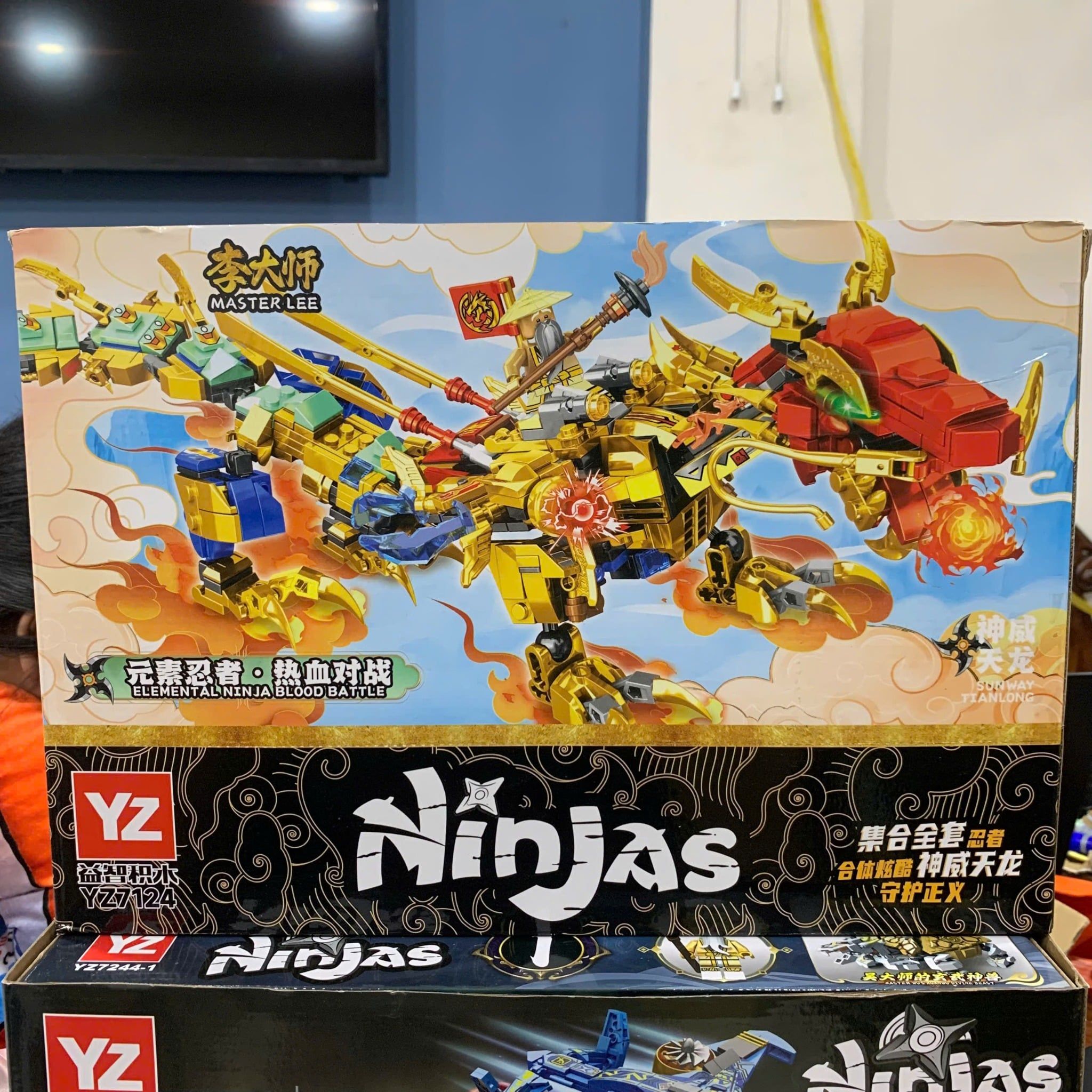  Đồ chơi lắp ráp : Bộ sưu tập mô hình rồng robot nhiều mẫu (4b/lốc) , 5-12ages+, No. 9044, 99898, YZ7124, YZ7241, YZ7244 