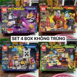  Đồ chơi lắp ráp : Bộ sưu tập nhiều mẫu Minecraft sáng tạo, 3ages, No. 66067, 66068, 66071, 470, D812-20, YZ7238-40 