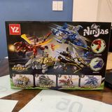  Đồ chơi lắp ráp : Bộ sưu tập mô hình rồng robot nhiều mẫu (4b/lốc) , 5-12ages+, No. 9044, 99898, YZ7124, YZ7241, YZ7244 