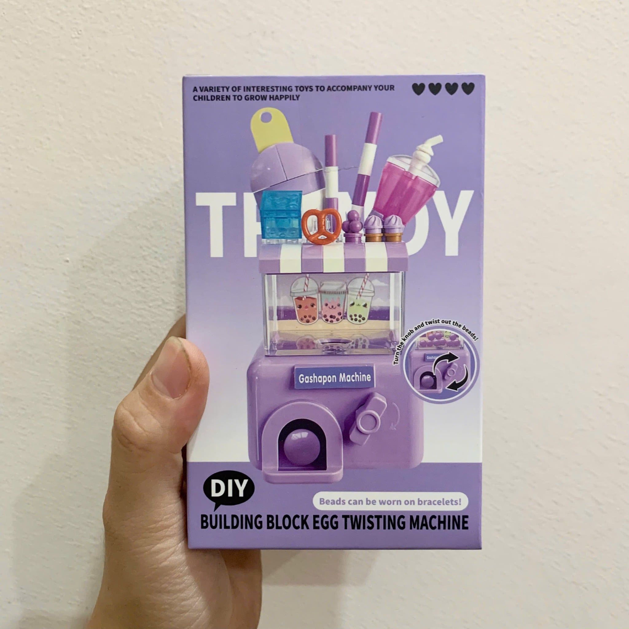  Đồ chơi lắp ráp : ĐỒ CHƠI DIY MÁY XOẮN HẠT – BUILDING BLOCK EGG TWISTING MACHINE (9 PCS), 3ages+, No. M106 