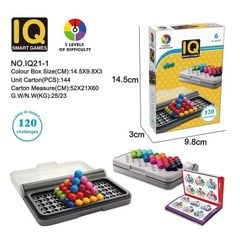  Đồ chơi trí tuệ : IQ Smart Games – Trò chơi xếp hình trí tuệ, 6ages+, No. IQ21-1 