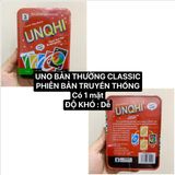  Đồ chơi trí tuệ : MỘT BỘ UNO 108 CARD HỘP THIẾC , ĐỒ CHƠI BOARD GAME 2-10 người chơi, 7ages+, No. 06, 08, 09 