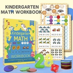  Đồ chơi giáo dục : Bộ thẻ và số toán học mầm non Kinder Math, phừ hợp cho trẻ 3 tuổi giúp phát triển tư duy 