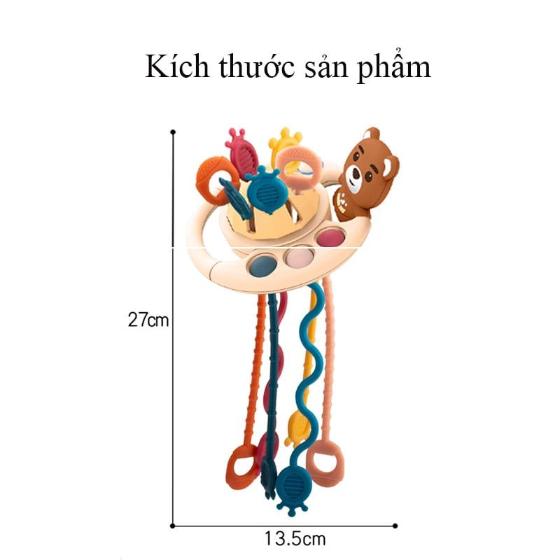  Đồ chơi trẻ sơ sinh : LỤC LẠC 5 TRONG 1 – VUI CHƠI, KHÁM PHÁ, PHÁT TRIỂN GIÁC QUAN, 18m+, No. 2100D 
