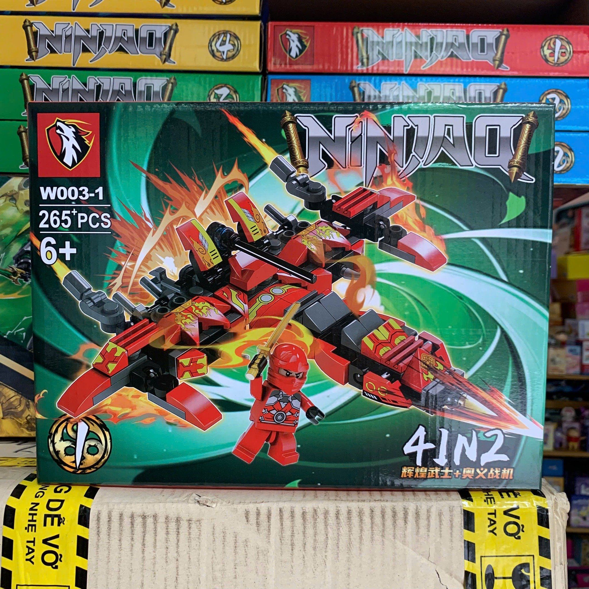  Đồ chơi lắp ráp NinjaQ, mô hình rồng cho bé sáng tạo lắp ráp, 6gaes+, No. W003 