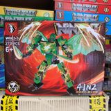  Đồ chơi lắp ráp NinjaQ, mô hình rồng cho bé sáng tạo lắp ráp, 6gaes+, No. W003 