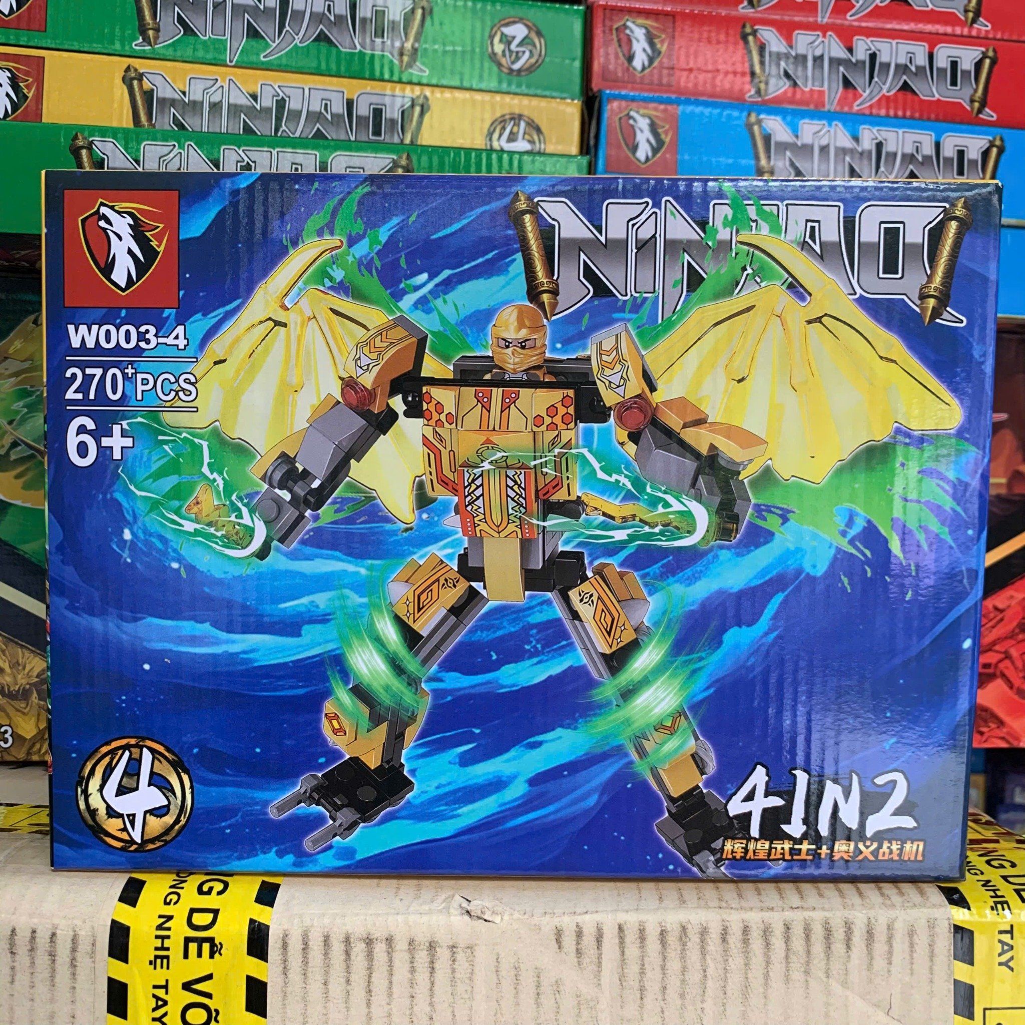  Đồ chơi lắp ráp NinjaQ, mô hình rồng cho bé sáng tạo lắp ráp, 6gaes+, No. W003 