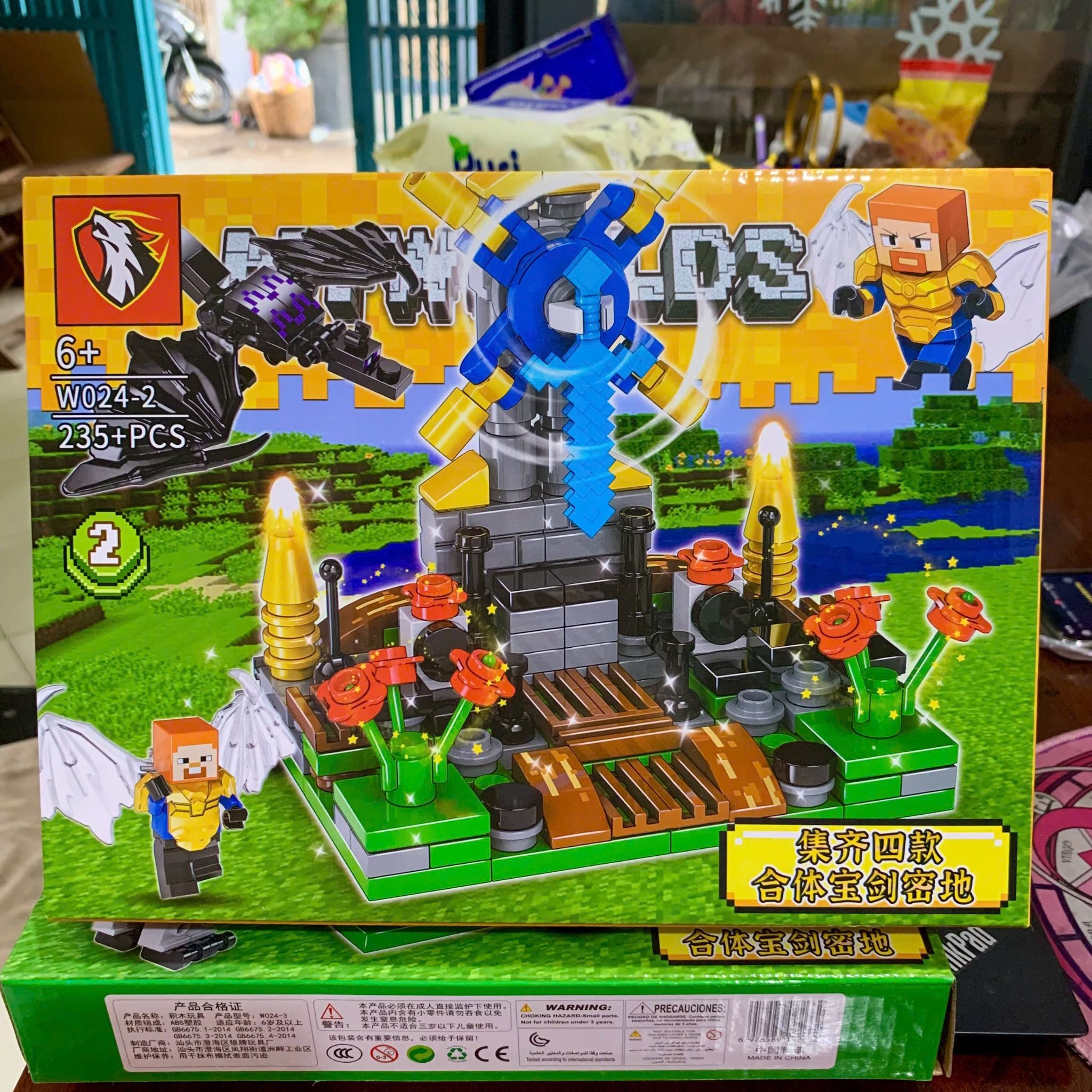  Đồ chơi lắp ráp : Bộ sưu tập nhiều mẫu Minecraft sáng tạo, 3ages, No. 66067, 66068, 66071, 470, D812-20, YZ7238-40 