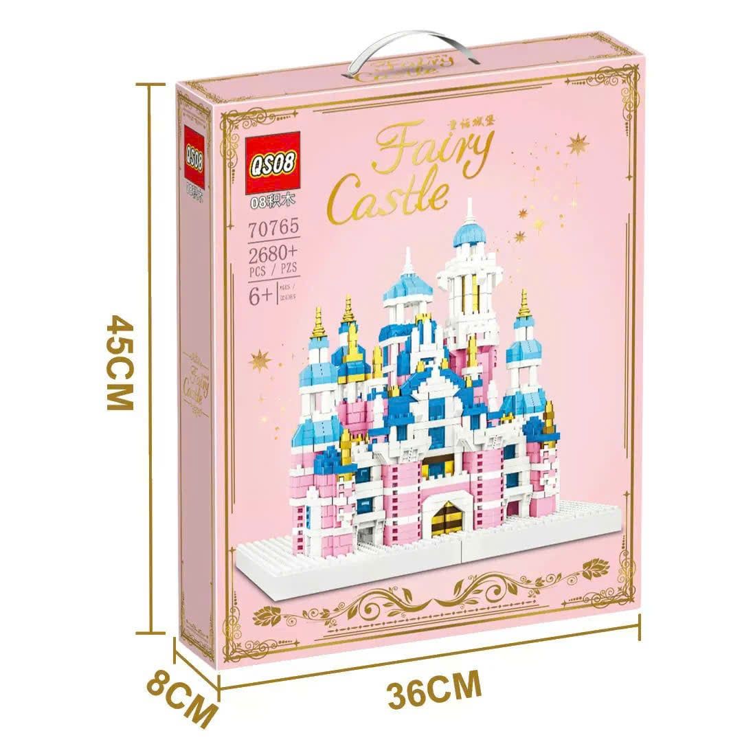  Đồ chơi lắp ráp : Bộ xếp khối LÂU ĐÀI CỔ TÍCH FAIRY CASTLE, 2680+pcs, 6ages+, No. 70765 
