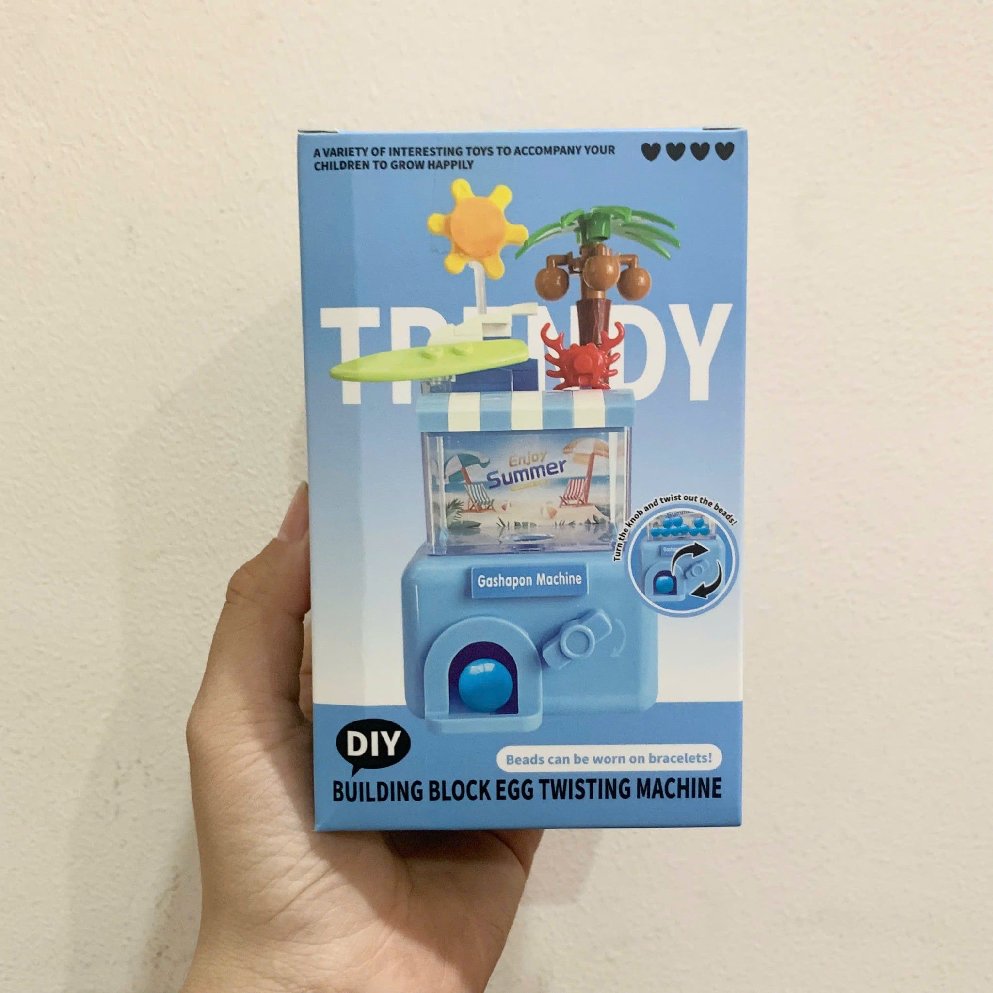  Đồ chơi lắp ráp : ĐỒ CHƠI DIY MÁY XOẮN HẠT – BUILDING BLOCK EGG TWISTING MACHINE (9 PCS), 3ages+, No. M106 