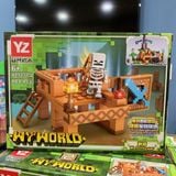  Đồ chơi lắp ráp : Bộ sưu tập nhiều mẫu Minecraft sáng tạo, 3ages, No. 66067, 66068, 66071, 470, D812-20, YZ7238-40 