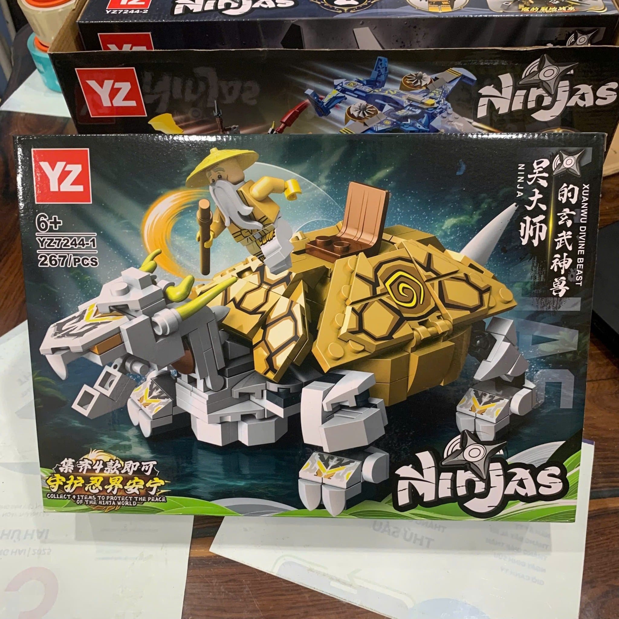  Đồ chơi lắp ráp : Bộ sưu tập mô hình rồng robot nhiều mẫu (4b/lốc) , 5-12ages+, No. 9044, 99898, YZ7124, YZ7241, YZ7244 