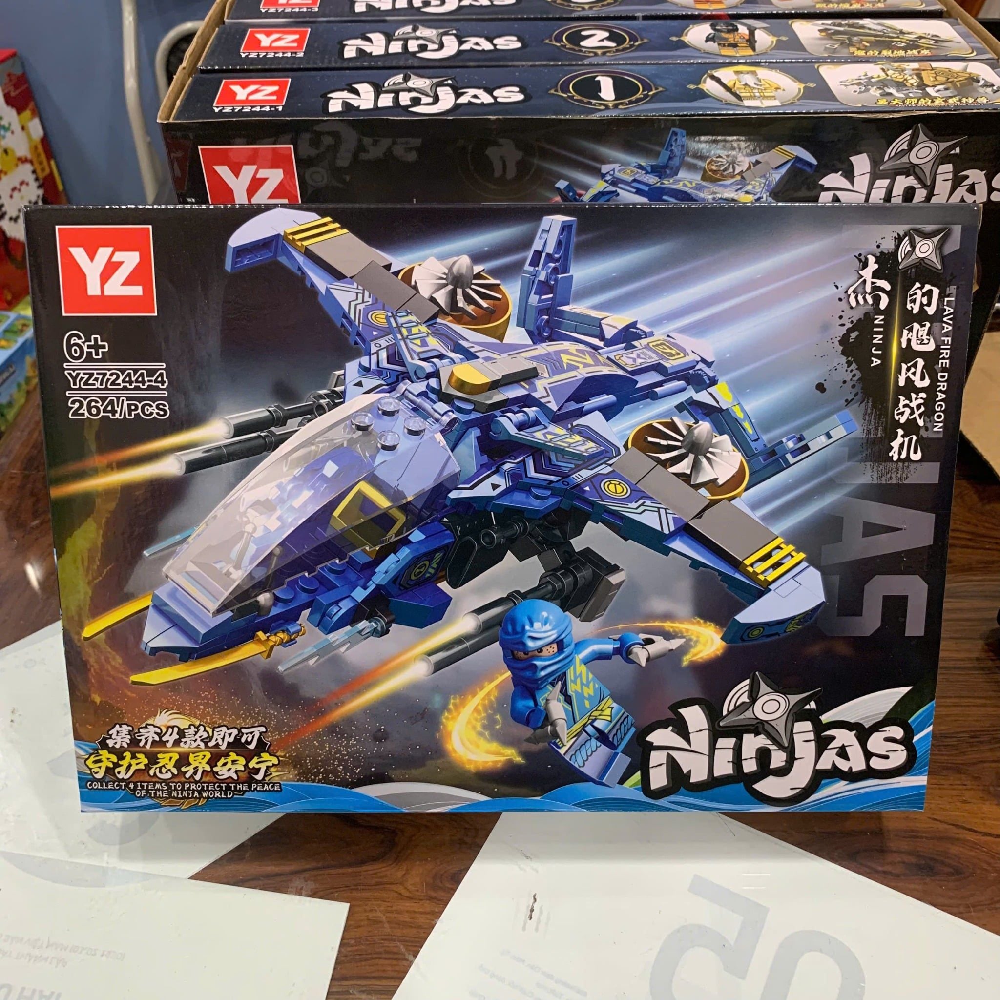  Đồ chơi lắp ráp : Bộ sưu tập mô hình rồng robot nhiều mẫu (4b/lốc) , 5-12ages+, No. 9044, 99898, YZ7124, YZ7241, YZ7244 